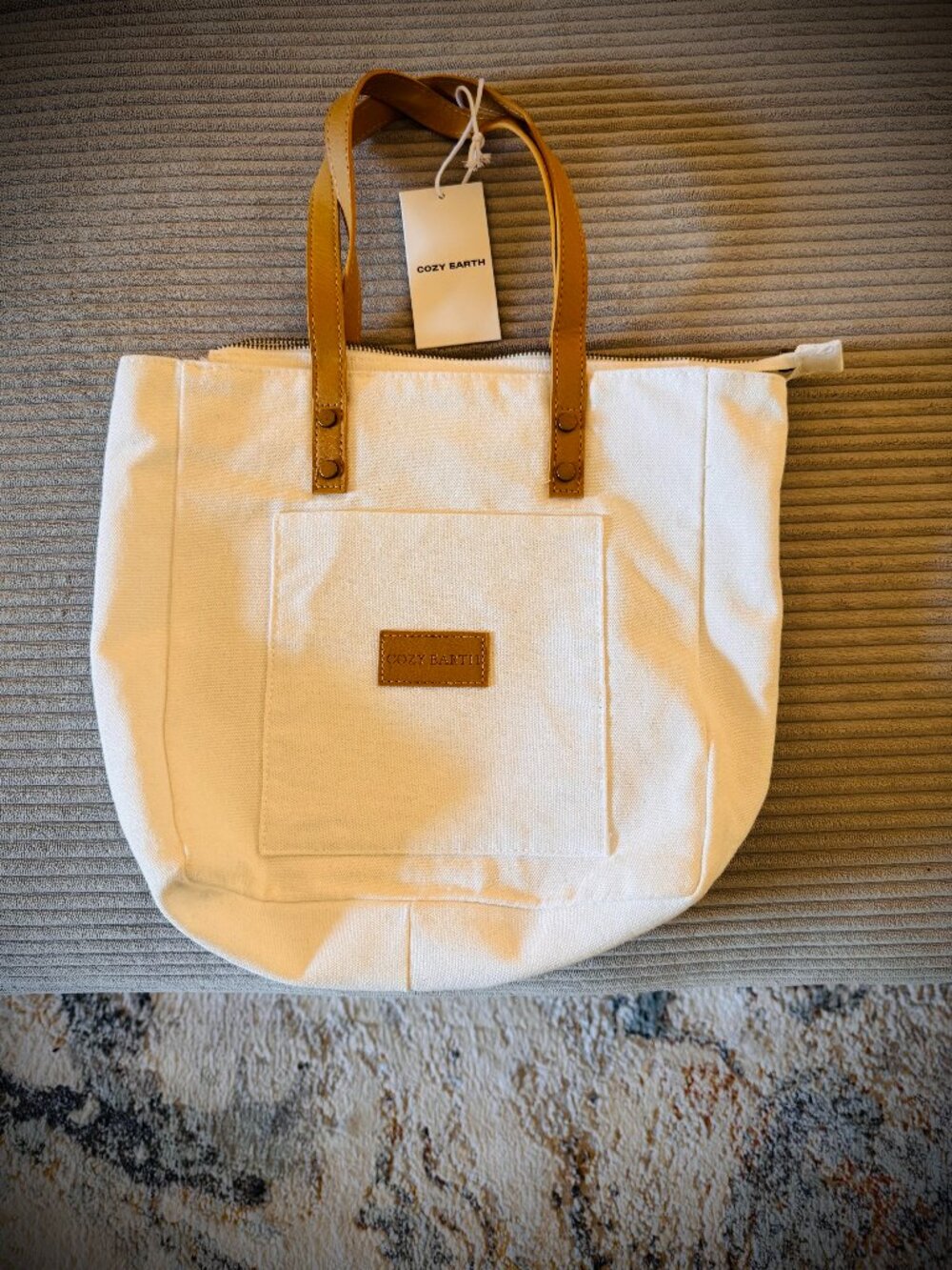 Cozy Earth Tote Bag • Premium Canvas Carryall • Minimalist Everyday Tote